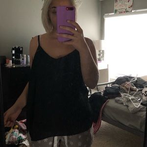 black tank top